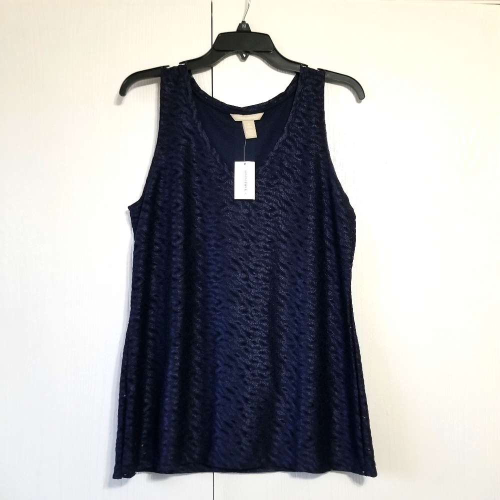 Banana Republic Sleeveless Blouse in Navy